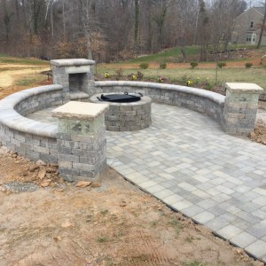 Custom Outdoor Fireplace