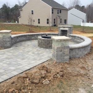Custom Outdoor Fireplace