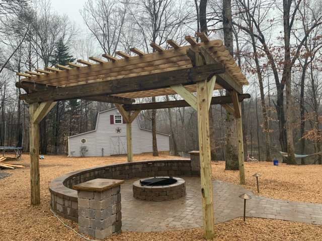 Custom Outdoor Fireplace