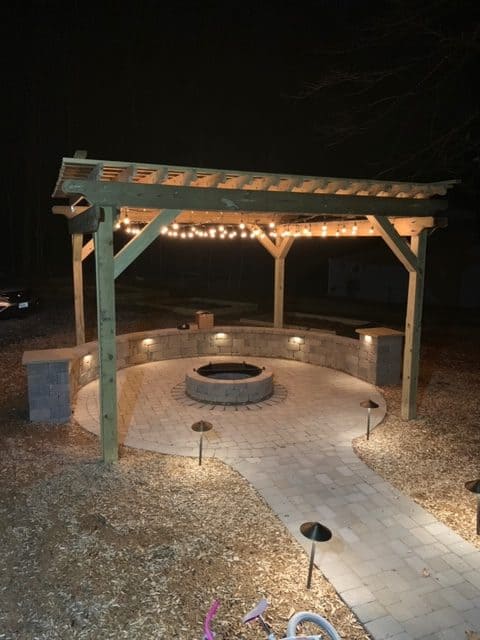 Custom Outdoor Fireplace