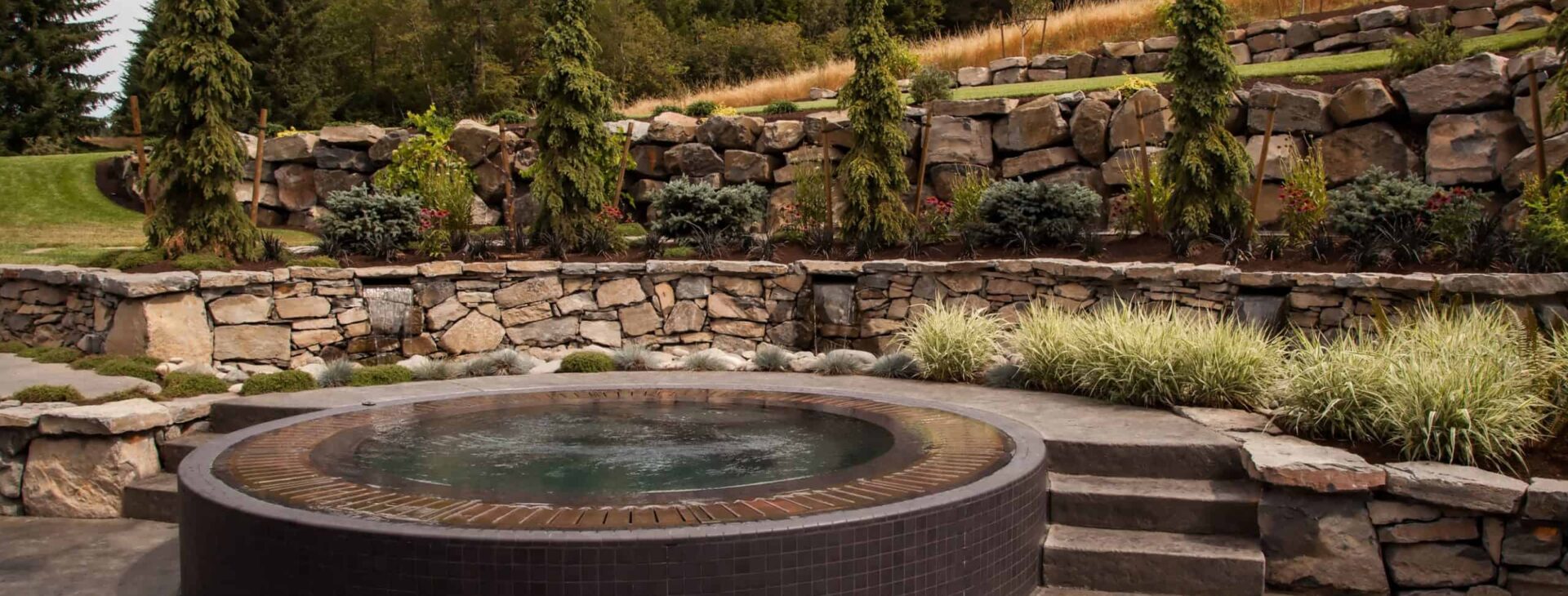 High-end patios and stone features built to last.